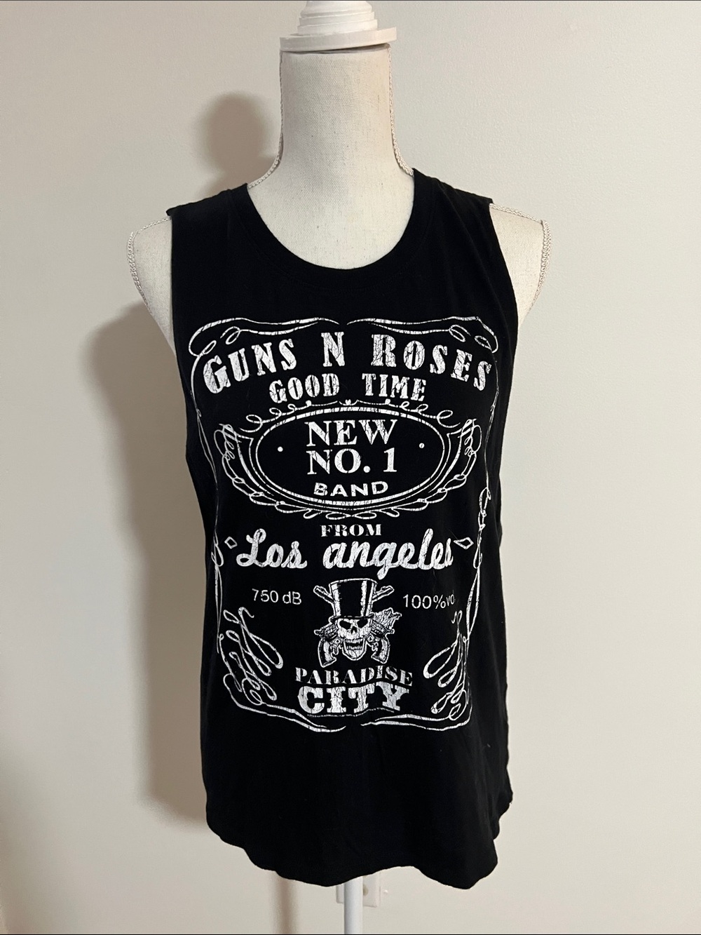 Guns N Roses Black Graphic Tank Top